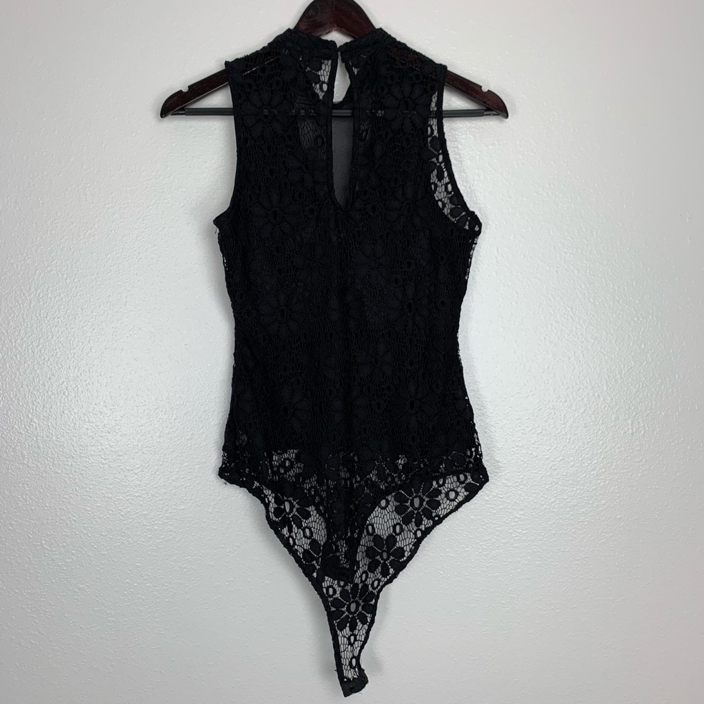 PAPAYA BLACK LACE BODYSUIT - Picture 4 of 6